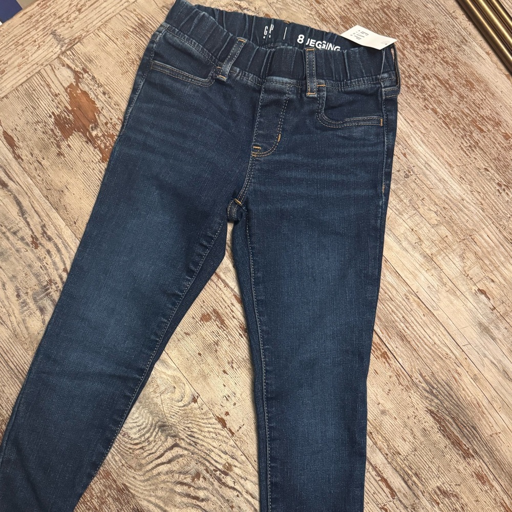 NWT Gap Kids Jeggings size 8 super stretch blue jeans